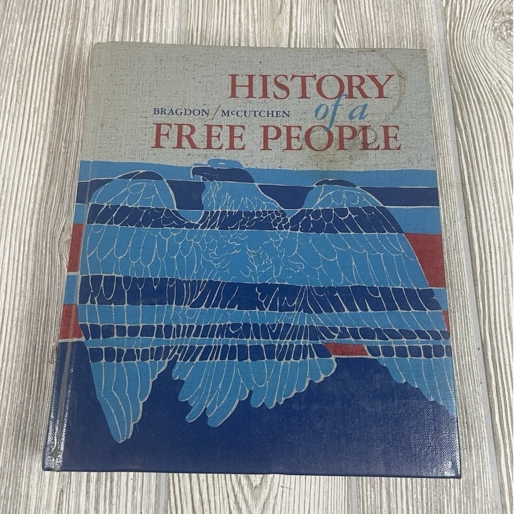History of a Free People Bragdon McCutchen Vintage 1967 School Textbook